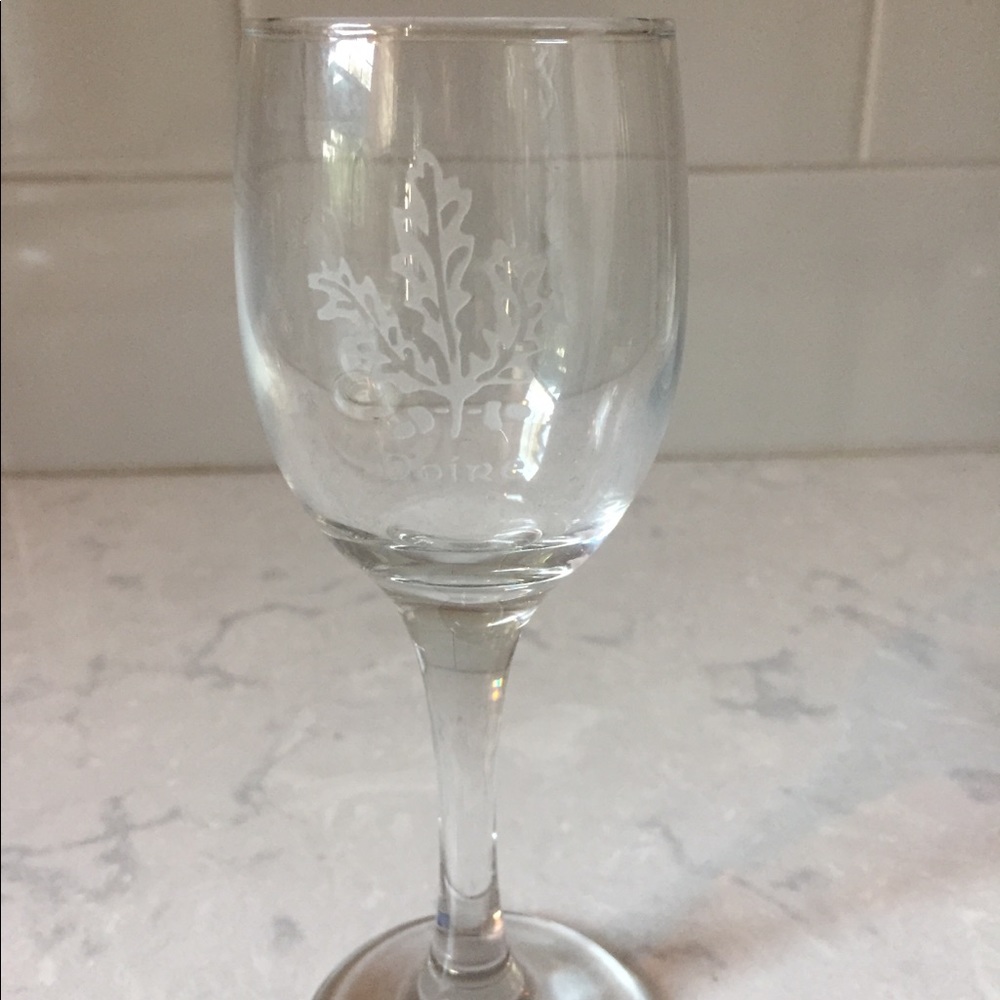 SALE Irish Crystal Engraved Wine Glass Doire Derry